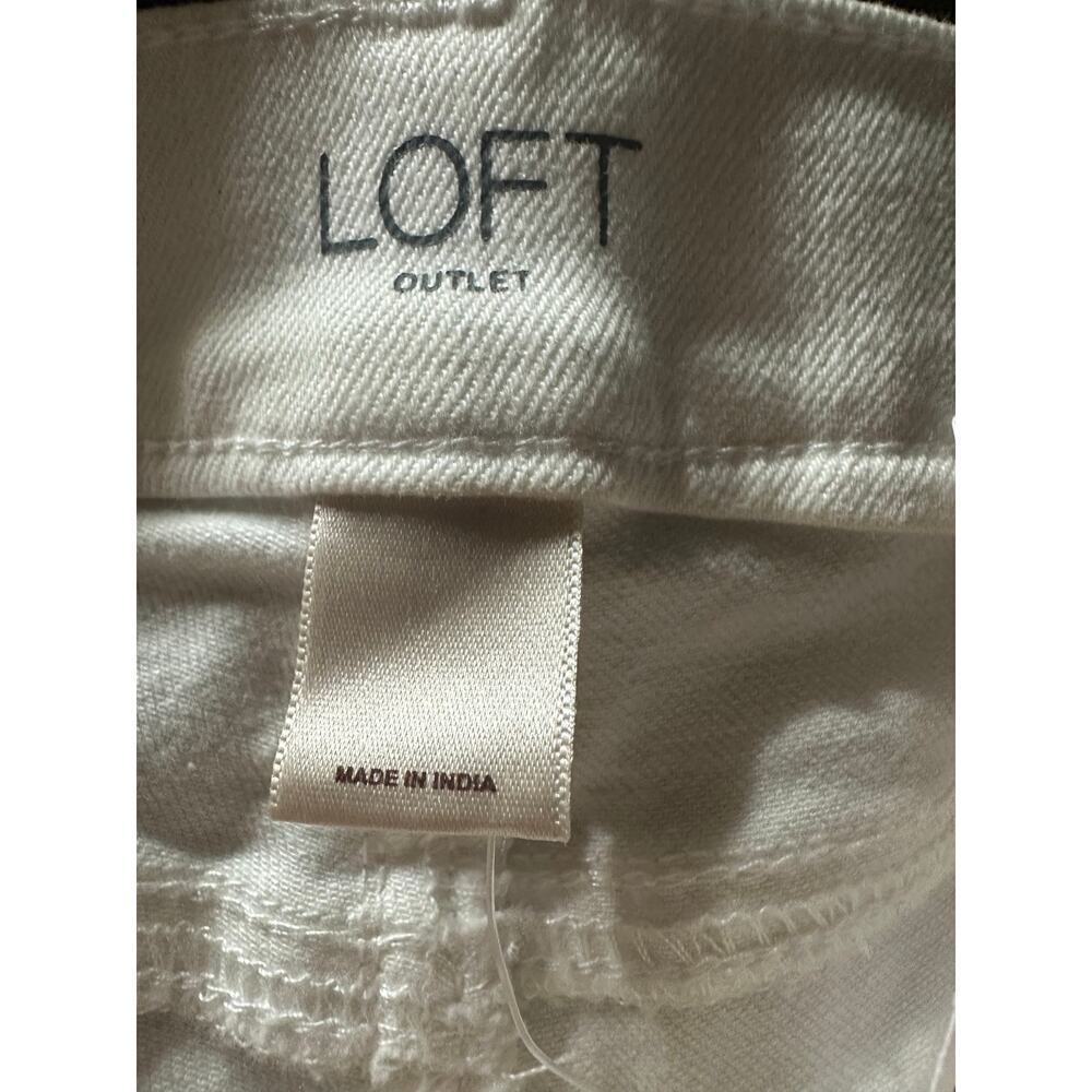 LOFT Modern Skinny Ankle white jeans women’s 10 - Picture 3 of 4